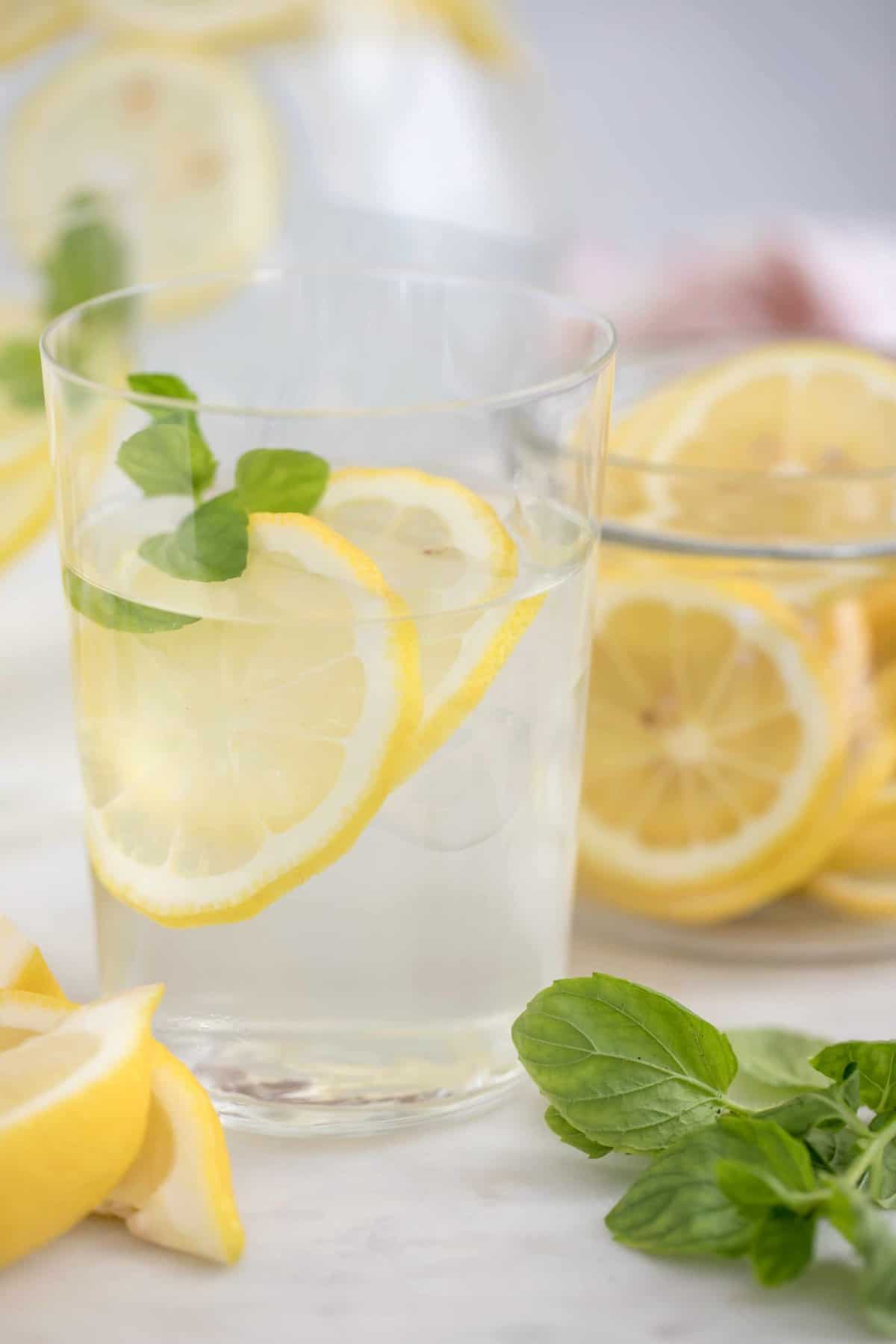 lemon-infused water